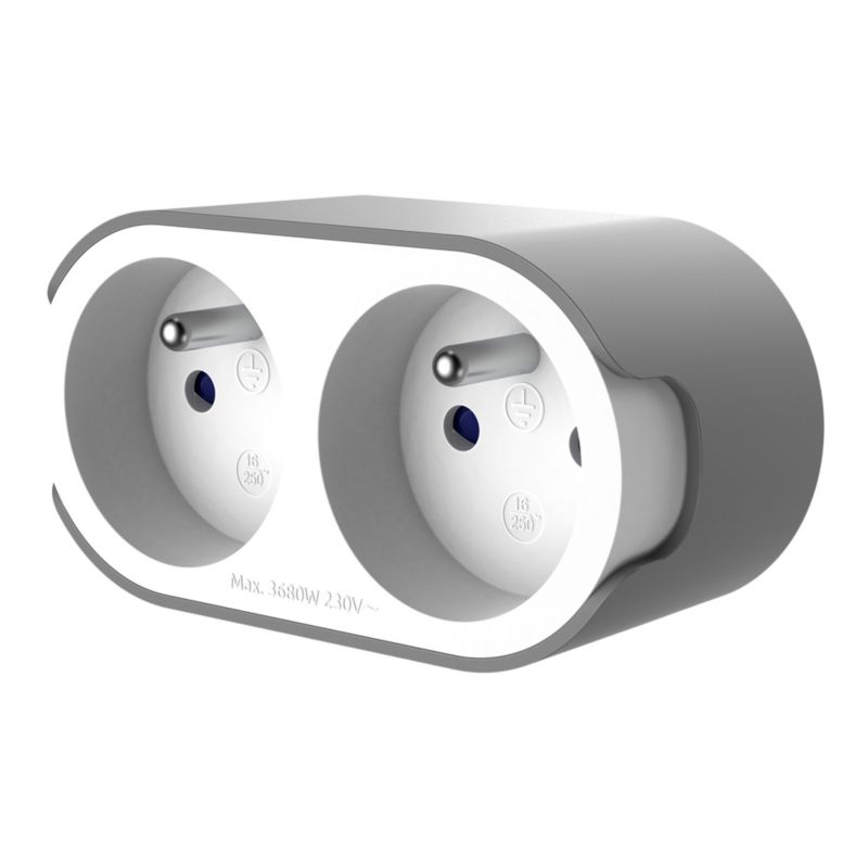 Rozgałęźnik Jacobsen 2 gniazda z uziemieniem