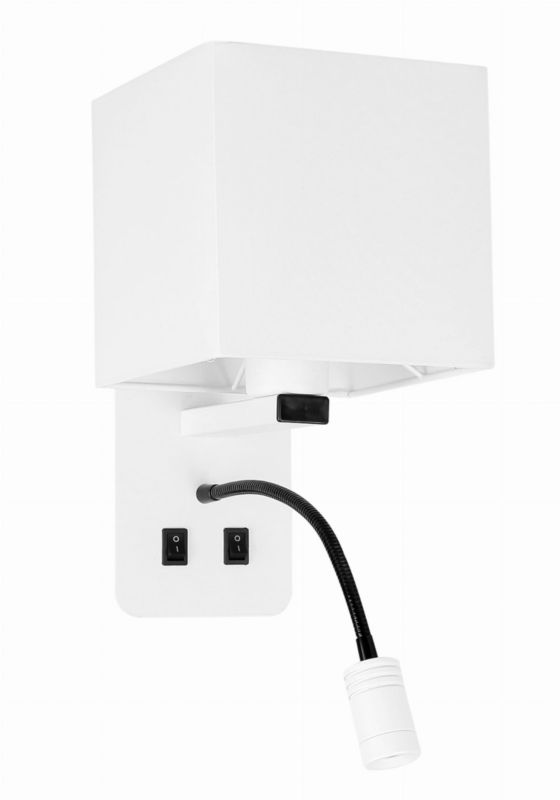 Kinkiet ścienny Candellux Magnum biało-czarny 2 x E27 x 43W IP20 wym: 40 x 21,5 x 16 cm - 1 szt.