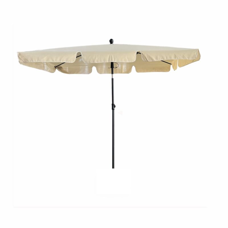 Parasol ogrodowy Floks z ochroną UV beżowy waga 2,8 kg wymiary 200x123x235 cm 1 szt.