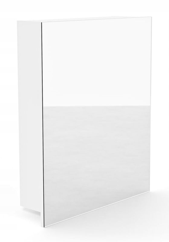 Szafka łazienkowa z lustrem Better Home, 50 x 60 x 14 cm, Biała, 1 szt.