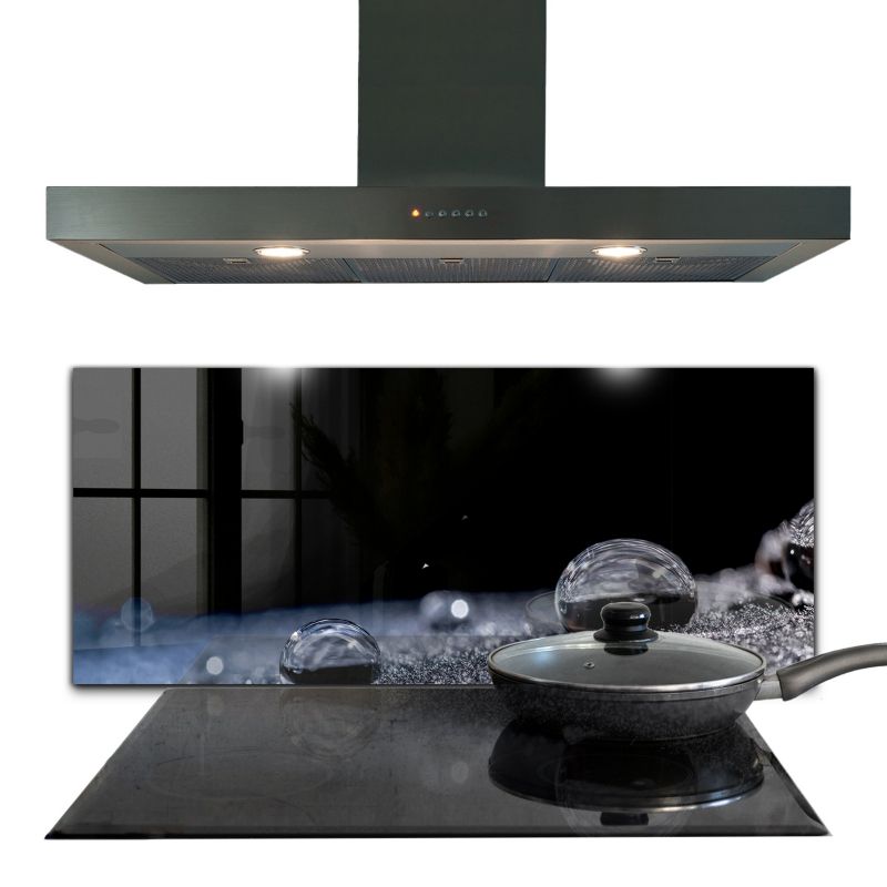 Panel kuchenny Wallfluent 125x50 cm Kropla Rosy Szklany 1 szt.