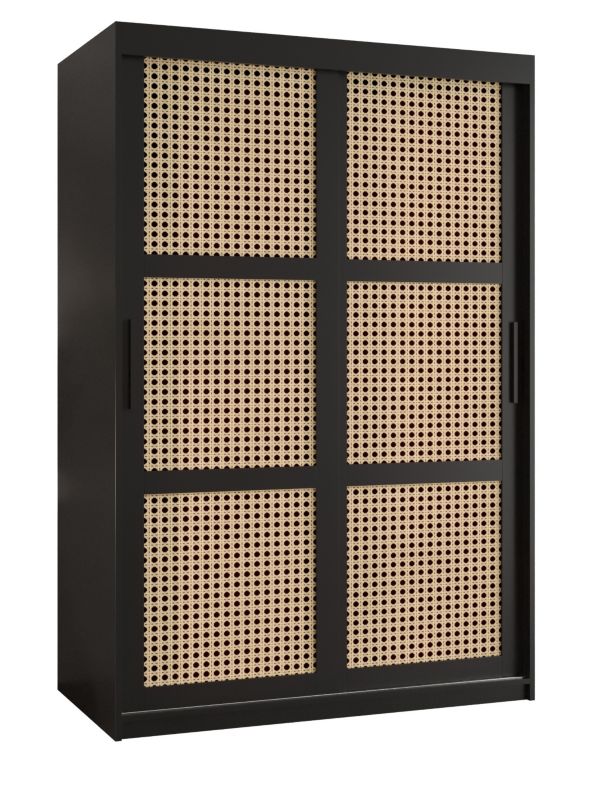 Szafa przesuwna Garderoba Abiks PLECIONKA WIEDEŃSKA 120 czarny 1 szt.