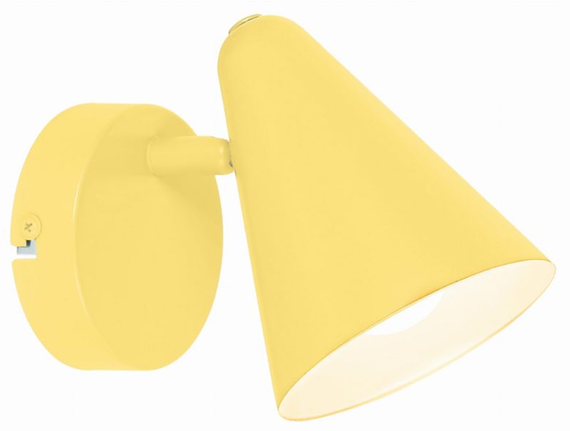 Kinkiet ścienny Candellux Amor żółto-biały 1 x E14 x 40W IP20 wym: 13 x 16 x 10 cm - 1 szt.