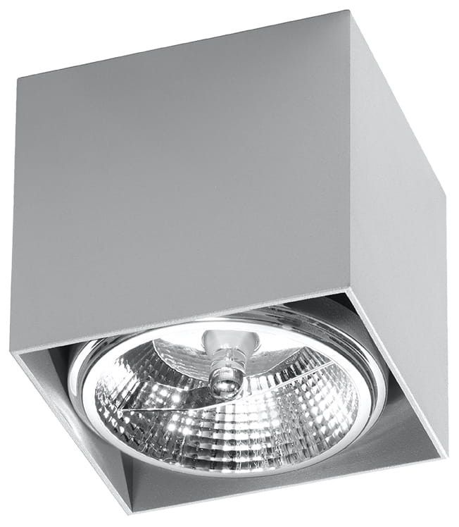 Reflektor sufitowy Sollux Lighting Blake szary 1 x GU10 x 40W IP20 wym: 12 x 12 cm - 1 szt.