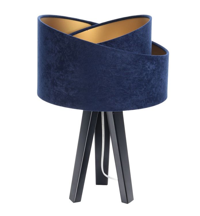 Lampa Bps Koncept stołowa GEMSTONE granatowa/złota/czarna 1 szt