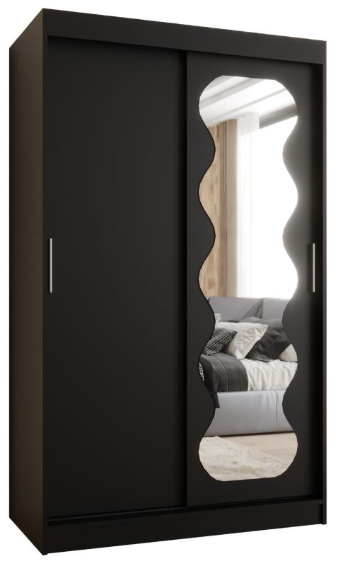 Szafa przesuwna Garderoba Abiks SPOTI 120 czarny mat 1szt.