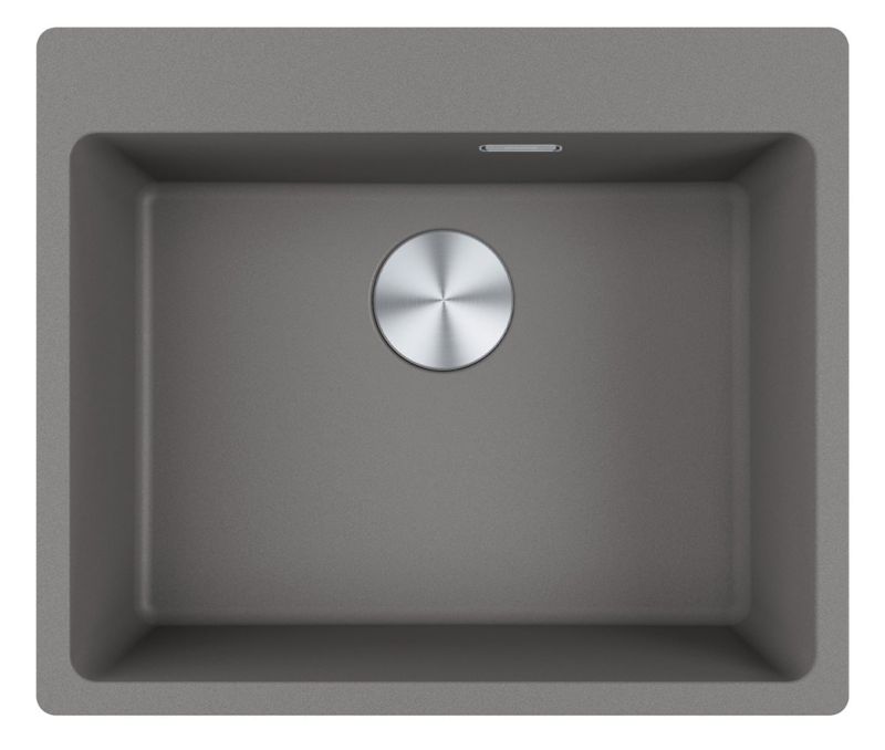 Zlewozmywak Franke Maris 59x50 cm kamienny szary Fragranit, 1-komorowy z syfonem - 1 szt.