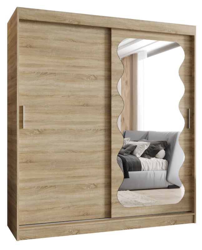 Szafa przesuwna Garderoba Abiks SPOTI 180 dąb sonoma 1szt.