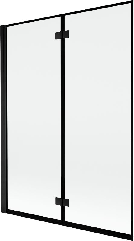 Parawan nawannowy Mexen Mist czarna 130 x 150 cm 2-skrzydłowy 1 szt