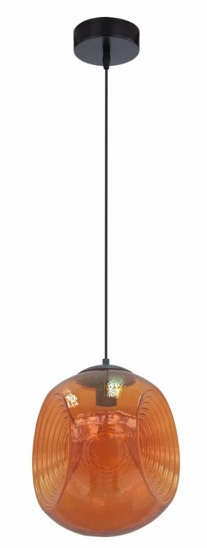 Lampa sufitowa Candellux Club czarno-pomarańczowa wym: 115 x 28 x 28 cm 1xE27 x 60W 1 szt.