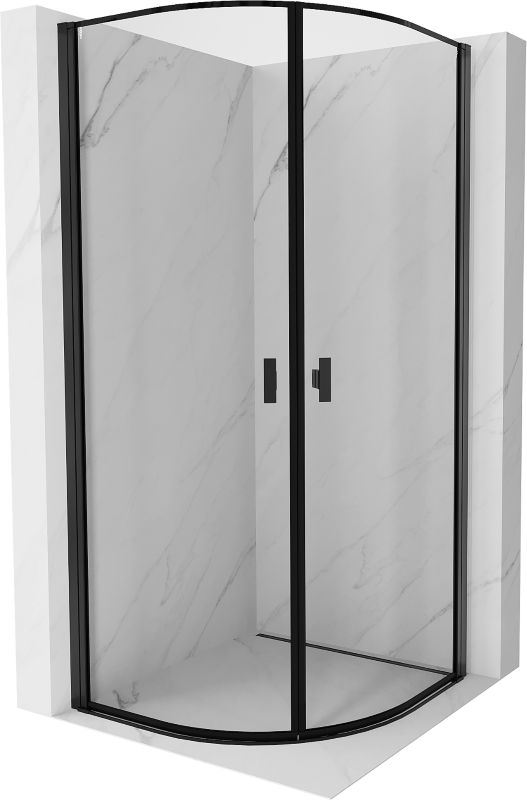 Kabina prysznicowa Mexen Mist czarna 80 x 80 cm - 8A31-080-080-70-70 1 szt.