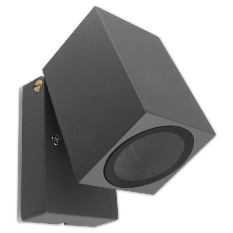 Oprawa architektoniczna kinkiet LED MasterLED Rhino GU10 IP44 ruchoma szara 1 szt.