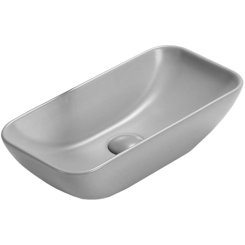 Umywalka nablatowa Mexen Klara szary 46x23 cm 1 szt.