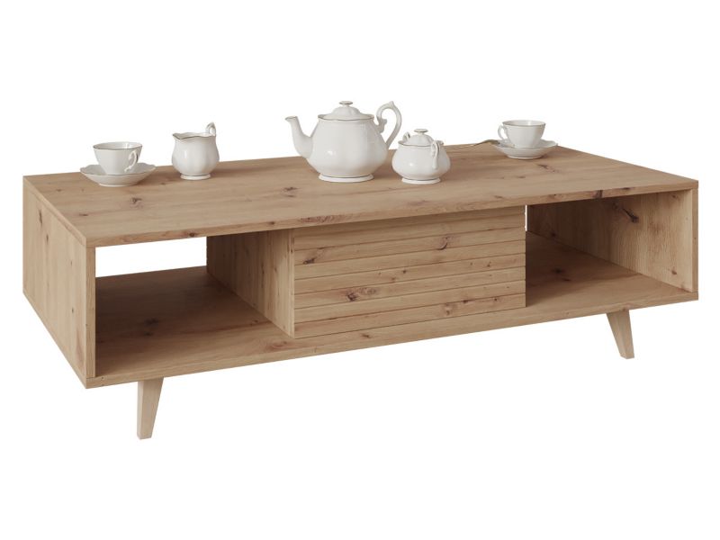 Stolik kawowy MIRJAN 24 z szufladą Ferido 1SZ dąb artisan 1 szt.