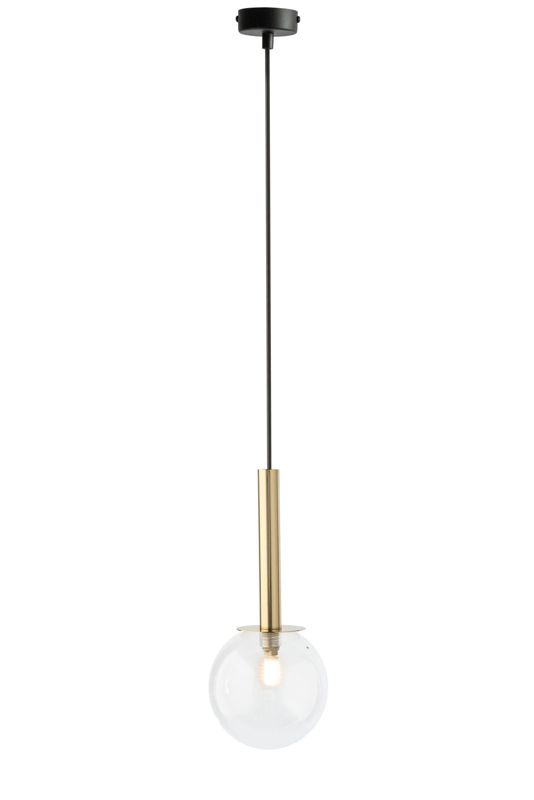 Lampa wisząca Sigma Lighting Daisy 6715 czarno-złota-przezroczysty minimalistyczna 1xG9 x 1 szt.