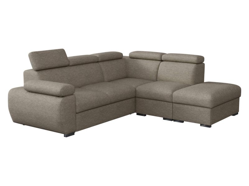 Narożnik z funkcją spania MIRJAN 24 Boston prawy 2R+R+1P(65) szarobeżowa plecionka 1 szt.