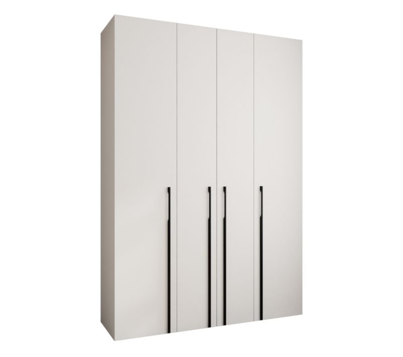 Szafa uchylna Garderoba COMO 3 170 (biały/czarny)