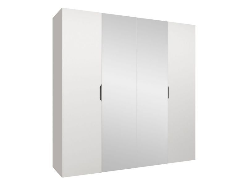 Szafa MIRJAN 24 Malaga 200 z lustrem biały 1 szt.