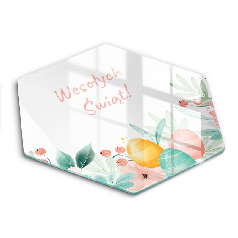 Szklana deska do krojenia Wallfluent h40 cm Wesołych Świąt Wielkanocnych 1 szt.