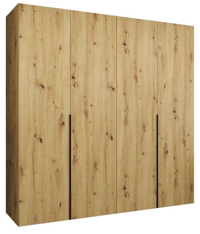 Szafa uchylna otwierana ALICANTE 1 200 wys 202 cm Artisan + Czarny 1 szt