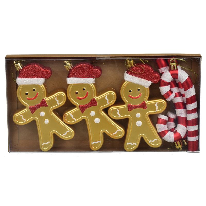 Bombki plastikowe Jumi ciastka laski cukrowe 6 szt.