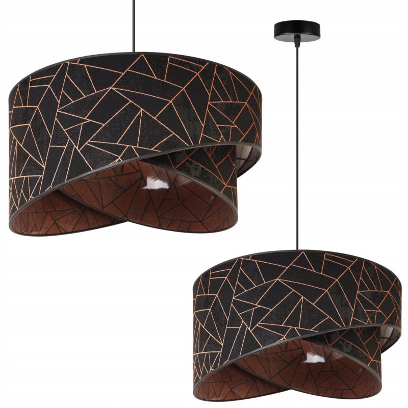 Lampa sufitowa wisząca Light Home LH Werona 1x E27 60W miedź 1szt.