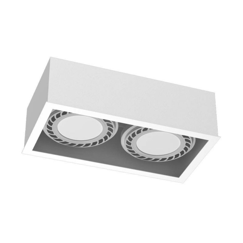 Spot sufitowy Brosline Cage biały 2 x GU10 x 18W IP20 wym: 8,5 x 25,5 x 13,5 cm - 1 szt.