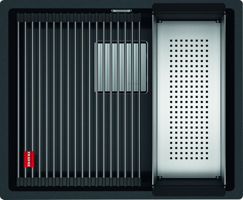 Zlewozmywak Franke Kanon KNG 110-52 Fragranite Onyx, 1-komorowy, 52x42 cm, wygodny, 1 szt.