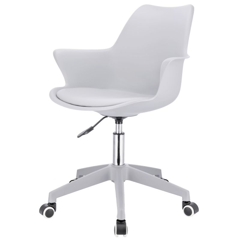 Krzesło obrotowe profilowane JUMI ergonomiczne wygodne INEZ szare 1 szt.