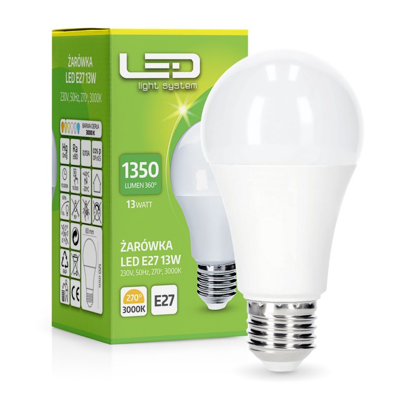 Żarówka LED 13W LLs 3000K E27 10szt.