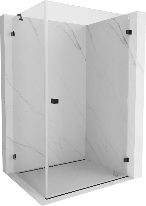 Kabina prysznicowa Mexen Lunar-B transparent czarna 90 x 80 cm 1 szt.