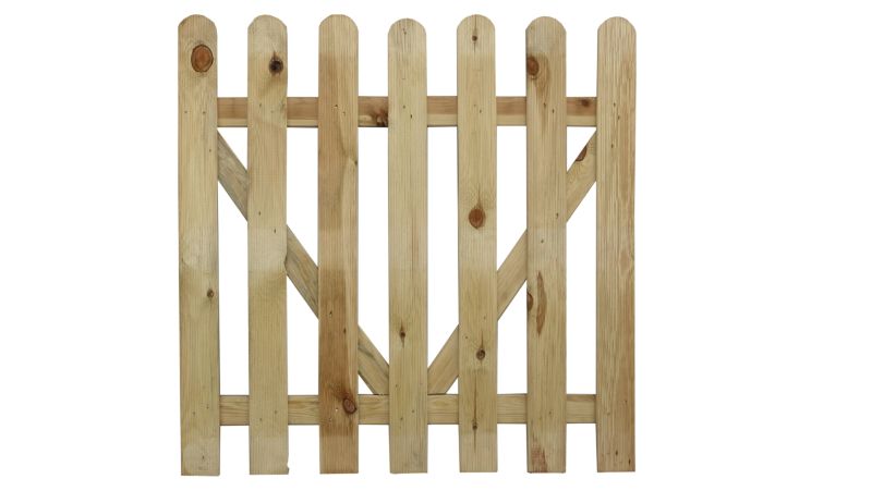 Furtka sztachetowa gładka Roma 100x60 cm, gr. 32mm 1szt.