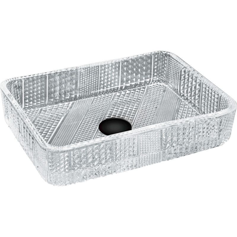 Umywalka nablatowa Mexen Akra transparent 46x33 cm 1 szt.