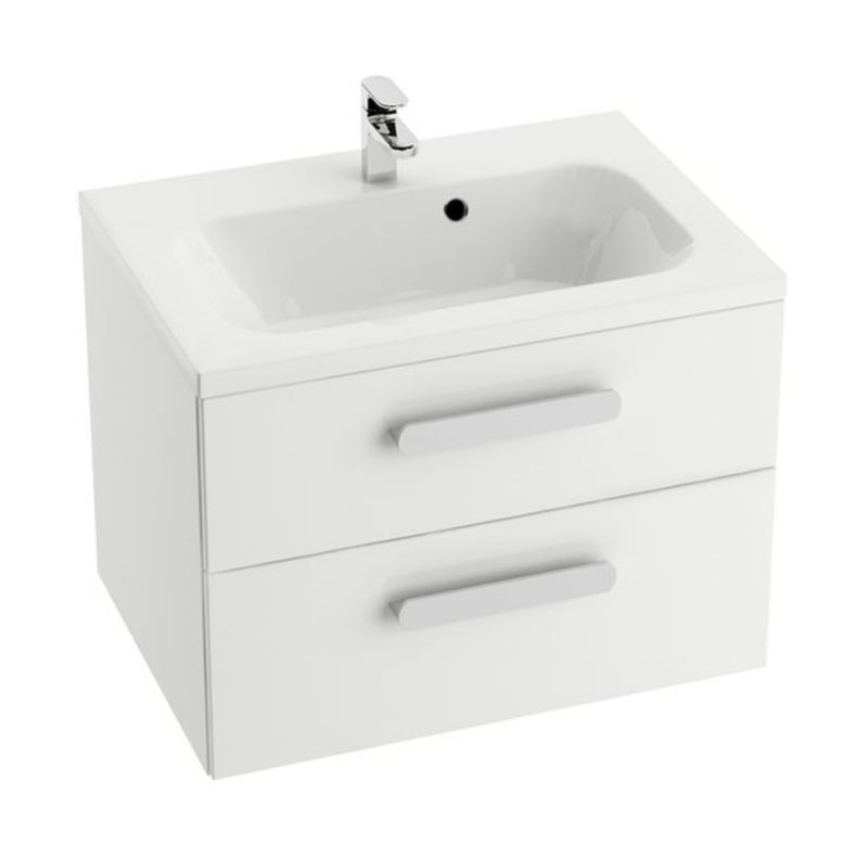 Szafka podumywalkowa Ravak Chrome 80 cm wisząca biały połysk, dwie szuflady 1 szt.