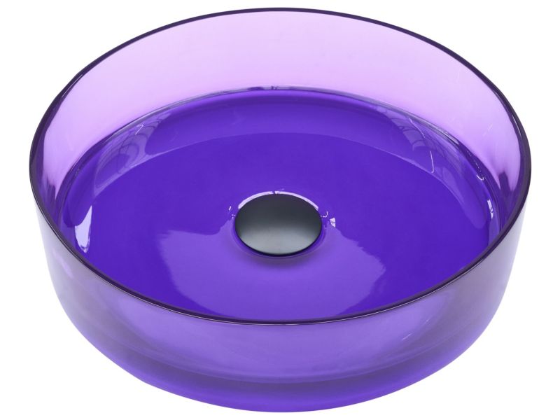 Umywalka nablatowa Tolosa 36 cm Konglomerat Purpurowy 1 szt.