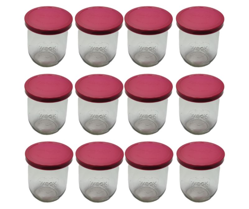 Słoiki MODO24 Weck 1062 ml fi 100 tulip silikonowe wieka 12 kpl.