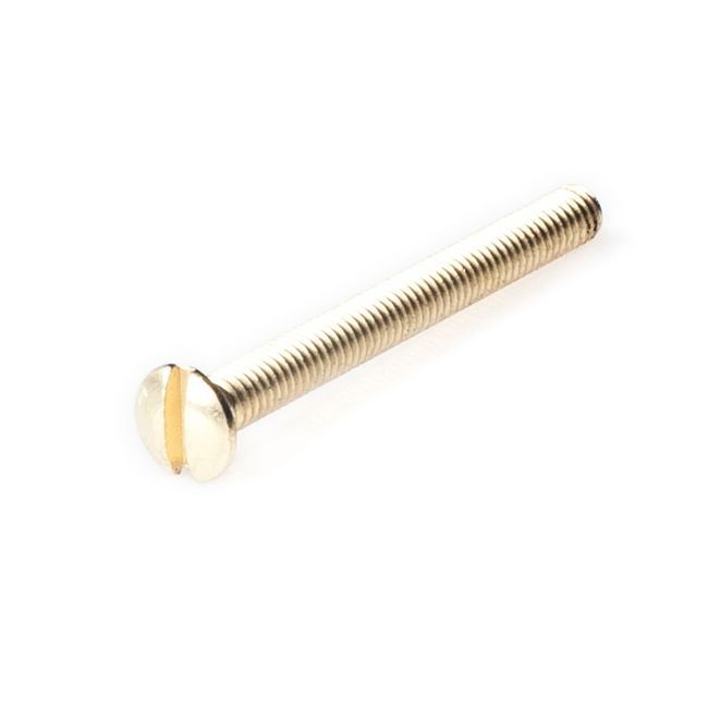 Śruba metryczna mosiężna DIN 964 M4 x 40 mm 1 szt.