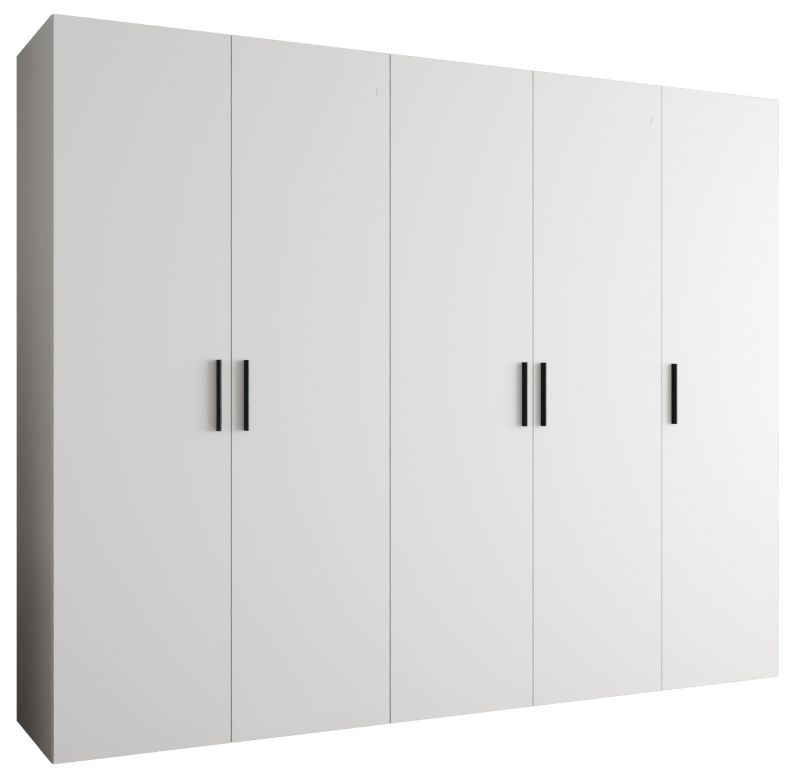 Szafa uchylna Abiks BARI 1 250 wys. 202 cm Biały + u. Czarny 1 szt