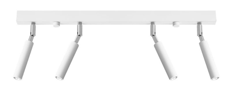 Oprawa sufitowa spot Sollux Lighting Eyetech biały chromowany 4 x G9 x 12W IP20 wym: 60 x 3 cm - 1 szt.
