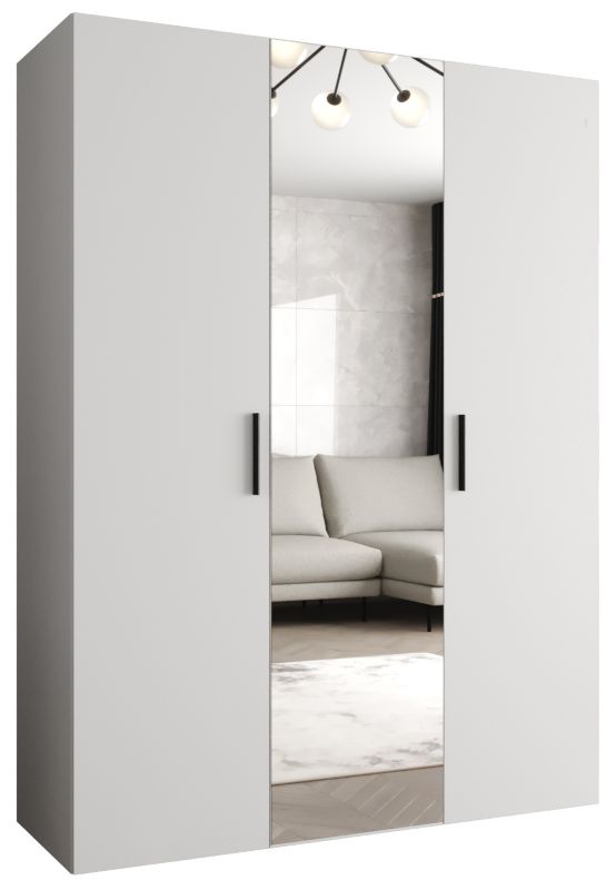 Szafa uchylna Abiks BARI 2 150 wys. 202 cm Biały + u. Czarny 1 szt