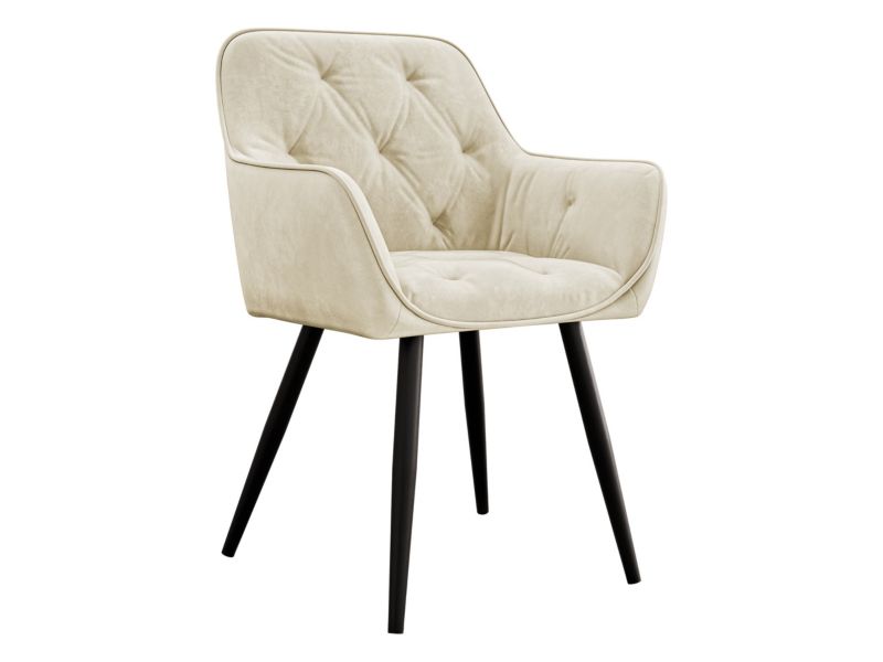 Krzesło MIRJAN 24 tapicerowane Nevada śmietankowy 1 szt.