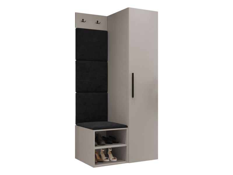 Garderoba MIRJAN 24 Medi III kaszmir + czarny 1 kpl.