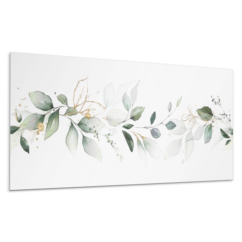 Panel samoprzylepny Wallfluent 120x60 cm Zielone akcenty i delikatne wzory 1 szt.