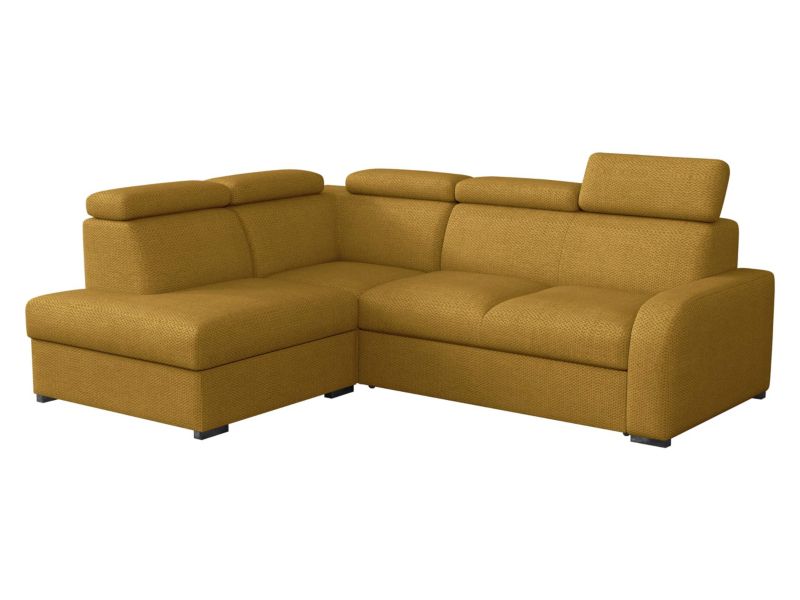 Narożnik z funkcją spania MIRJAN 24 Oslo 2rRLXp lewy LXP+R+2R welur kurkuma 1 szt.