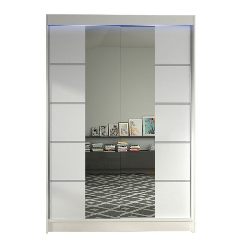 Szafa MIRJAN 24 z drzwiami przesuwnymi Lino V z oświetleniem RGB biały 1 szt.