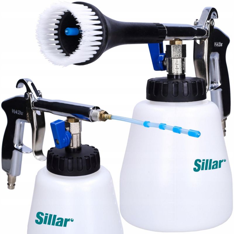 Pistolet piorący, Sillar. pianownica, do prania tapicerki, pneumatyczny, na kompresor, 1szt