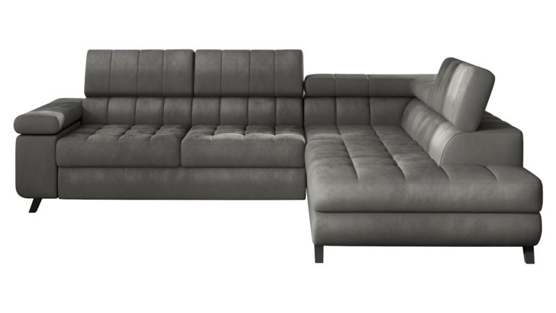 Narożnik z funkcją spania MIRJAN 24 Nord prawy platynowy szary 1 szt.