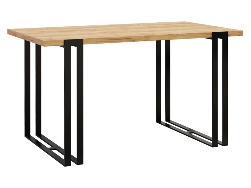 Stół rozkładany MIRJAN 24 Horten 140 czarny/dąb craft złoty 1 szt.