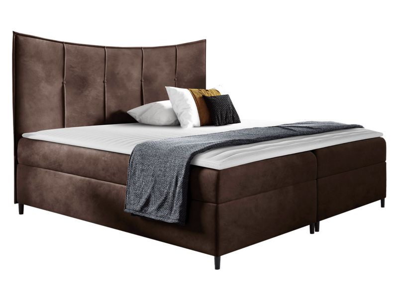 Łóżko kontynentalne MIRJAN 24 Bergamo 120x200 palona kawa 1 szt.