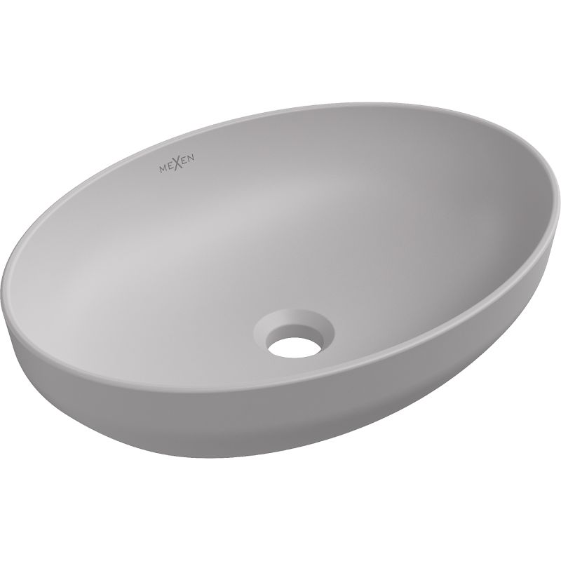 Umywalka nablatowa Mexen Cornelia szary mat 50x37 cm 1 szt.